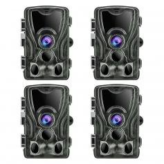 K&F Concept HC-801A 16MP / 0,5 secondes de démarrage / 3 PIR HD Caméra de vision nocturne infrarouge étanche pour la chasse et la chasse en plein air en vente sur le site officiel (4pcs)