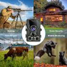4PCS Wildlife Trail Camera with Night Vision 0.5S Trigger Motion Activated 16MP 1080P IP65 Waterproof Hunting Camera for Outdoor & Home security | HC-801A	