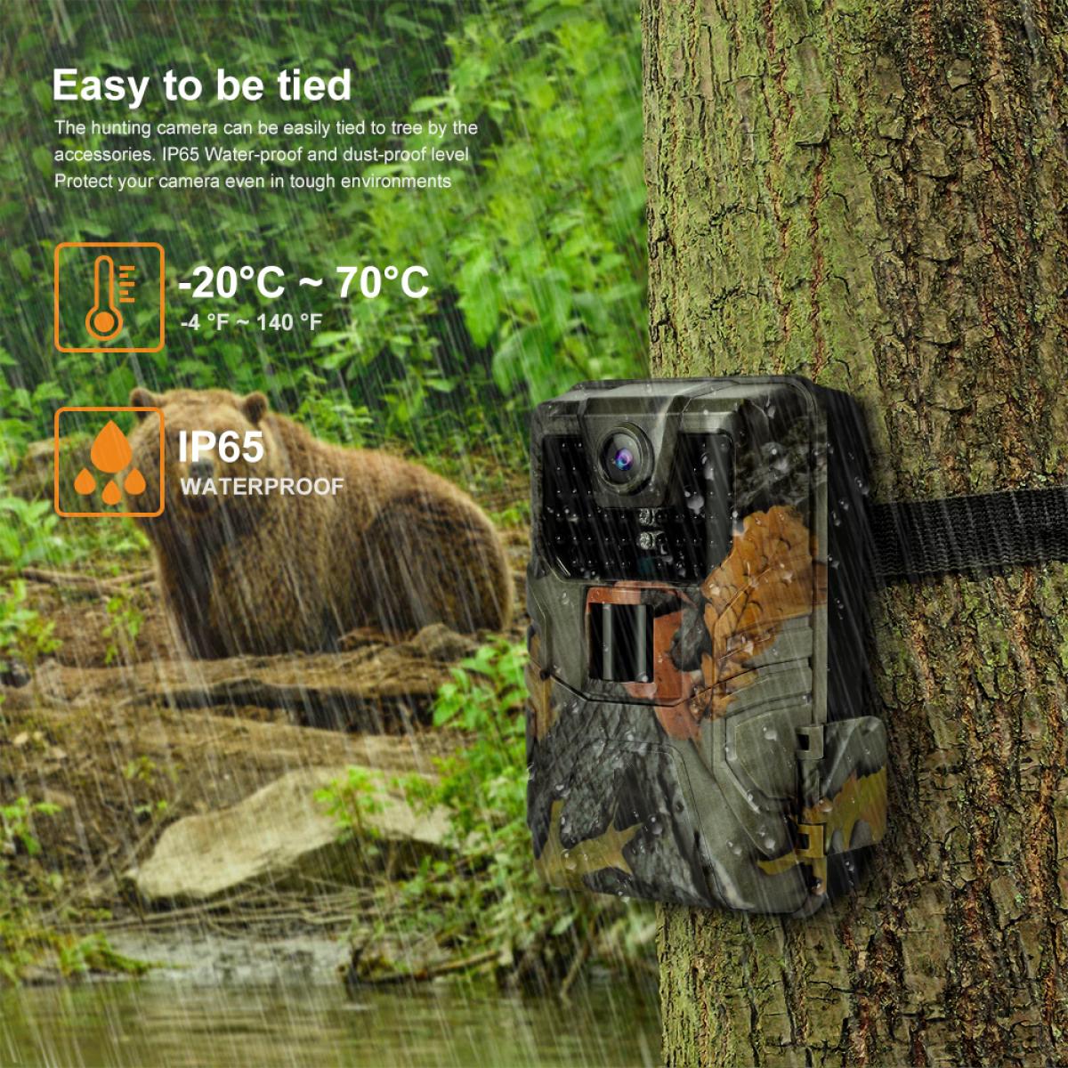 Fotopułapka HC-900A 20MP/0.3 sekundy start/1 PIR HD zewnętrzna wodoodporna polowanie i polowanie kamera leśna noktowizyjna na podczerwień na sprzedaż na oficjalnej stronie internetowej (2 szt)