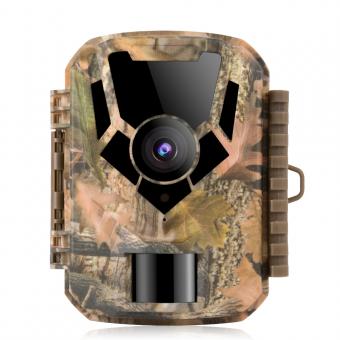 Wildlife Trail Camera with Night Vision 0.4S Trigger Motion Activated 24MP 1080P IP65 Waterproof Hunting Camera for Outdoor & Home security
