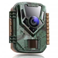 Caméra de Chasse 16MP 1080P Mini Caméra Chasse Infrarouge à Vision Nocturne, Caméra Surveillance Animaux Extérieure, IP65 Étanche, Déclenchement 0,4s