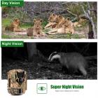 DL201 16MP 1080P Trail Camera с 32 ГБ SD-картой 0,4 с Время срабатывания HD Наружная водонепроницаемая игровая камера Инфракрасное ночное видение