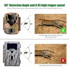 DL201 16MP 1080P Trail Camera с 32 ГБ SD-картой 0,4 с Время срабатывания HD Наружная водонепроницаемая игровая камера Инфракрасное ночное видение