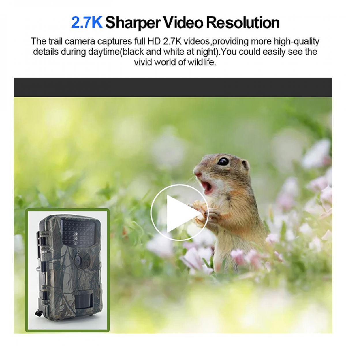 Wildlife Camera 48MP 4K Trail Camera with Night Vision 0.3S Motion