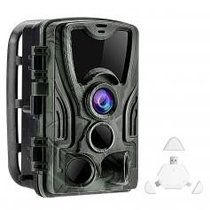 4K WiFi 30 MP terrängkamera spelkamera med 940nm infraröd utomhus IP66 vattentät jaktinfraröd mörkerseendekamera + gratis SD TF tre-i-ett kortläsare