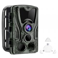 Caméra de jeu tout-terrain 4K WiFi 30MP avec caméra infrarouge de vision nocturne infrarouge de chasse 940nm extérieure IP66 étanche + lecteur de carte SD TF trois-en-un gratuit