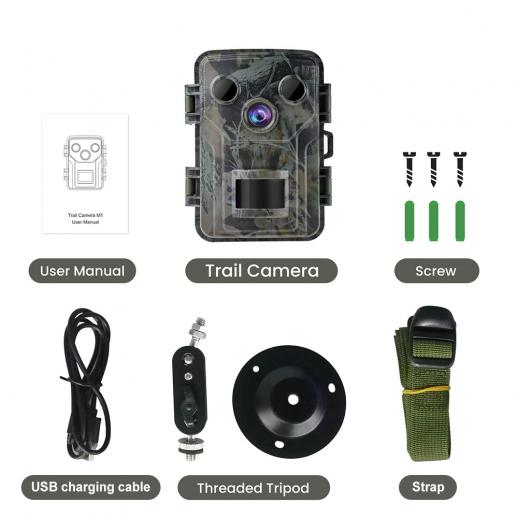 20MP Jagdkamera Wildkamera 1080P HD Wasserdicht Fotofalle IR Nachtsicht IP66 DHL 