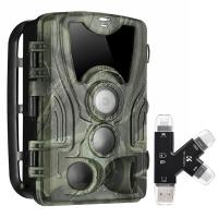 4K WiFi 30MP Wildlife Trail Camera,0.2S trigger Fotocamera da  caccia,fototrappola professionale con LED a infrarossi da 940 nm senza  visione notturna leggera, grandangolo 120°+ Scheda SD da 32 GB - K&F Concept