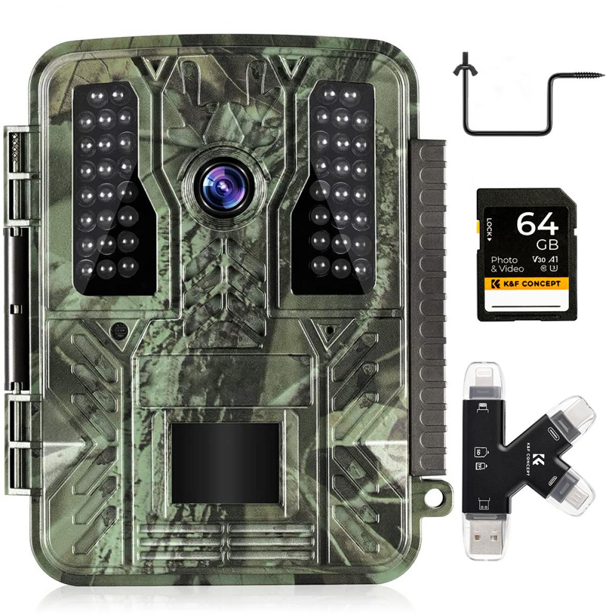 Comprar Cámara de caza impermeable para juegos, cámara de rastreo de 16MP  4K con visión nocturna para monitoreo de vida silvestre