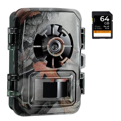 1296P 24MP Yaban Hayatı Kamerası, 120°Geniş Açılı Hareketli Takip Kamerası En Son Sensör Görünümü 0,2 sn Tetikleme Süresi IP66 Su Geçirmez + 64G hafıza kartı| akçaağaç yaprağı