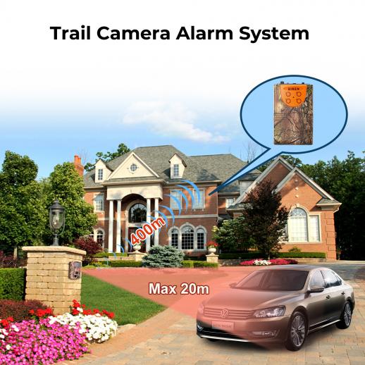 1/4 mile long range hunting camera with wireless alarm with