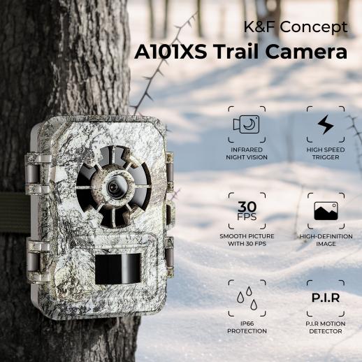 K&F Concept Carte Micro SD 64G U3/V30/A1 avec Adaptateur et Carte Mémoire  Adaptée 2pcs pour Caméra de Surveillance, Caméra de Chasse et Dashcam - K&F  Concept
