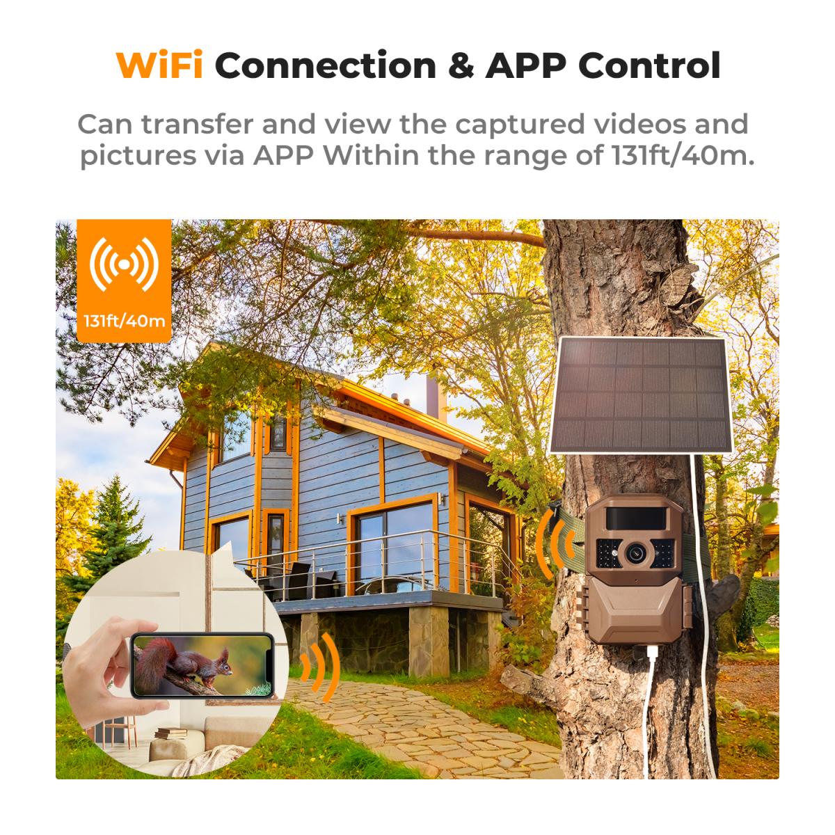 Wildkamera mit live übertragung auf handy ohne wlan KENTFAITH