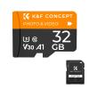 32G micro SD-kort U3/V30/A1 med adapter minneskort lämpligt för hemövervakningskamera jaktkamera och körinspelare minneskort K&F CONCEPT