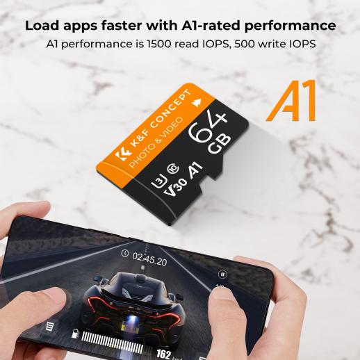 64G micro SD card U3/V30/A1 - K&F Concept