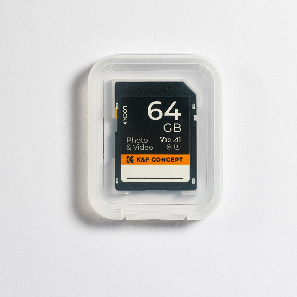 Tarjeta Micro SD U3/V30/A1 de 64GB - K&F Concept