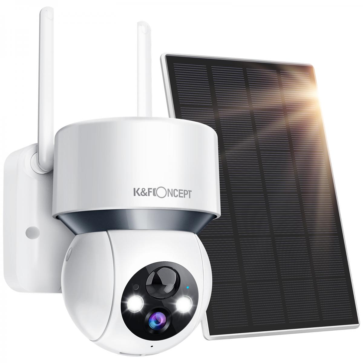 1080P IP Kamera Solar WiFi WLAN Überwachungskamera Nachtsicht APP Voice 
