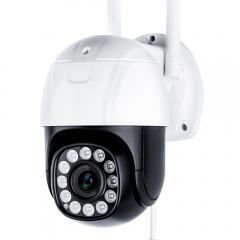 [4X optisk zoom] Lad opp strømsikkerhetskamera PTZ Outdoor for hjemmesikkerhet med menneskelig deteksjon Autosporing-EU-standard