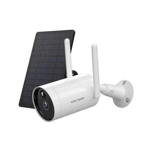  Solar Security-Camera-Outdoor Wireless, 1080P Rechargeable Battery Powered, WiFi Home IP Camera with Solar Panel, 4dbi Antenna ,Human Motion Detection
