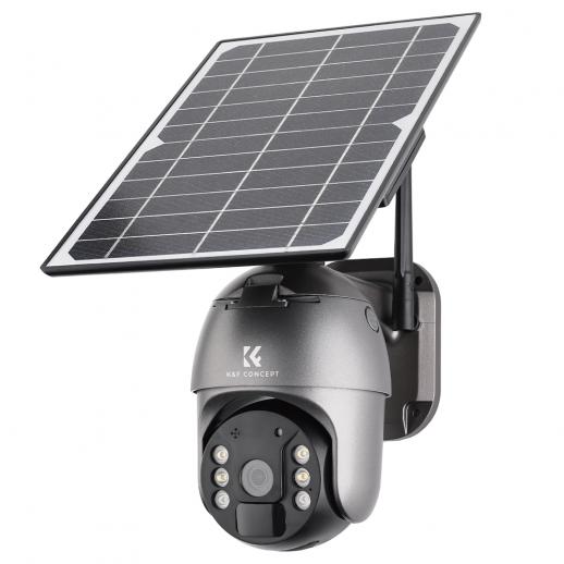 Наружная камера безопасности 4G LTE Беспроводная связь, питание от солнечной батареи и батареи, обнаружение движения PIR, водонепроницаемость, инфракрасное ночное видение 1080P, двустороннее аудио, включая солнечную панель и SIM-карту, версия для США (раз