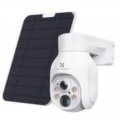 K&F CONCEPT Outdoor 4G LTE Überwachungskamera Drahtloser PIR-Personensensor + KI-Personenerkennung, eine Vielzahl von Installationsstrukturen, mit einem 3-Meter-Verlängerungskabel Europäische Version der 4G-Solarkamera