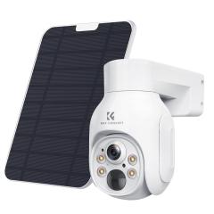 K&F CONCEPT Outdoor 4G LTE Säkerhetskamera Trådlös PIR mänsklig sensor + AI mänsklig detektering, en mängd olika installationsstrukturer, med en 3-meters förlängningskabel europeisk version av 4G-solkameran