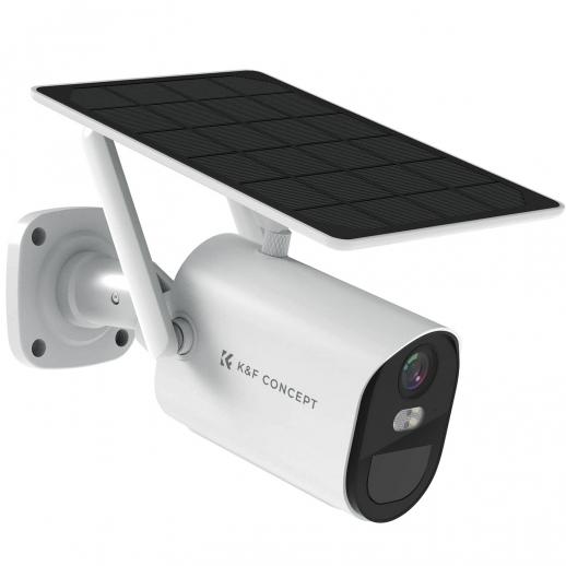 4G LTE Caméra Surveillance Extérieure sans Fil 1080P Caméra de Sécurité Solaire, Détection de Mouvement PIR et DAlertes de Détection Humaine par AI(avec Rallonge de 3m)