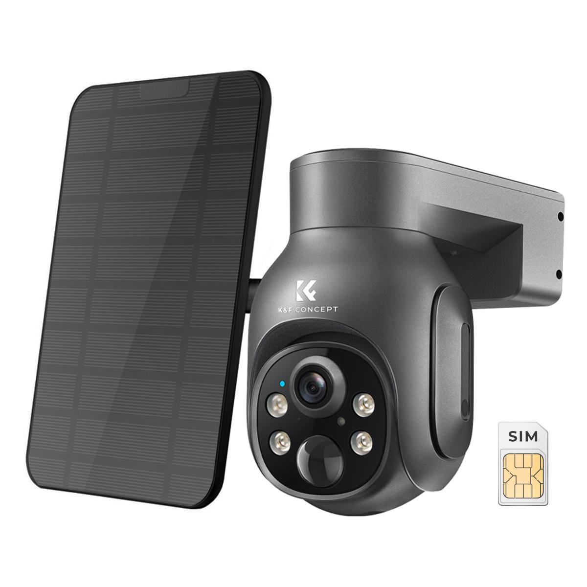Xega 3G/4G Überwachungskamera Aussen mit SIM-Karte, 2K HD IP