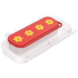 K&F Concept Hummingbird Feeder, lintujen ruokinta-automaatit, 4 ruokintaporttia seisomiseen ja juomiseen