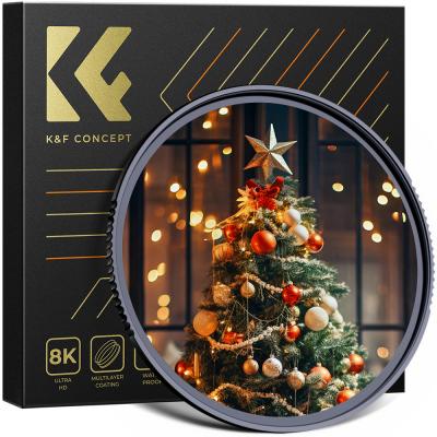 Filtro de névoa preta de 62 mm Filtro de efeitos especiais 1/4 Ultra-transparente multicamadas revestido com à prova d'água, resistente a arranhões e anti-reflexo Série Nano-Xcel