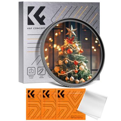 Filtro de névoa profissional branco de 62 mm Filtro de efeito cinematográfico com 18 revestimentos multicamadas para fotografia de retrato e paisagem Série Nano-K