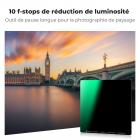 Kit de Filtre Carré ND1000 100x100mm + Support en Métal + 8pcs Bagues Adaptateurs Pour DSLR