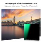 100x100mm Kit Filtro Quadrato ND1000 + Portafiltro in Metallo + Anelli adattatori - Serie Nano-Xcel