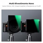 100x100mm Kit Filtro Quadrato ND1000 + ND8 Soft Gradient + Portafiltro in Metallo + Anelli adattatori - Serie Nano-Xcel