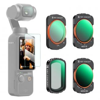 K&F Concept Kit filtro Magnetico Polarizzatore CPL + Black Mist 1/4 +Variabile ND2-32 + Variabile ND32-512 per DJI OSMO Pocket 3, Filtro Magnetico Compatibile con DJI Osmo Pocket 3 Creator Combo K&F Concept Kit filtro Magnetico Polarizzatore CPL + Black Mist 1/4 +Variabile ND2-32 + Variabile ND32-512 per DJI OSMO Pocket 3, Filtro Magnetico Compatibile con DJI Osmo Pocket 3 Creator Combo