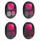 Drone Filtresi DJI Mavic 4 Pro ND Filtre Kiti 4 Adet (ND8+ND16+ND32+ND64) Çok Kaplamalı HD Optik Cam/Alüminyum Çerçeve