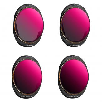 Filtro per drone DJI Mavic 4 Pro Filtro ND e PL 2 in 1 Kit 4 pezzi (ND8&PL+ND16&PL+ND32&PL+ND64&PL) Vetro ottico HD multirivestito/Telaio in alluminio