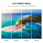 Drone Filtresi DJI Mavic 4 Pro ND ve PL Filtre 2'si 1 Arada Kit 4 adet (ND8 ve PL + ND16 ve PL + ND32 ve PL + ND64 ve PL) Çok Kaplamalı HD Optik Cam/Alüminyum Çerçeve