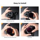 Drone Filtresi DJI Mavic 4 Pro ND ve PL Filtre 2'si 1 Arada Kit 4 adet (ND8 ve PL + ND16 ve PL + ND32 ve PL + ND64 ve PL) Çok Kaplamalı HD Optik Cam/Alüminyum Çerçeve