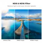 Drone Filtresi DJI Mavic 4 Pro Filtre Kiti 3 Adet (CPL + ND8 + ND16) Çok Kaplamalı HD Optik Cam/Alüminyum Çerçeve