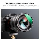 82mm Kit Filtro UV + Polarizador CPL + Tapa de Metal, Serie Nano X