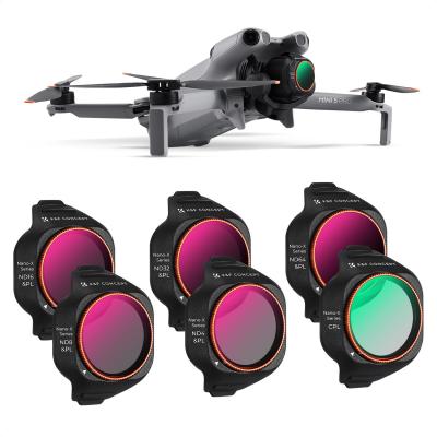 K&F CONCEPT ND/PL Filter Set Compatible with DJI Mini 5 Pro, 6 Pack CPL ND4&PL ND8&PL ND16&PL ND32&PL ND64&PL Polarizer Neutral Density Drone Lens Accessories, Multi Coated HD Optical Glass