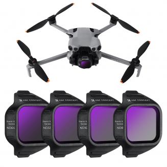 K&F Concept ND-Filterset, kompatibel mit DJI Mini 5 Pro, (4er-Pack) ND8 ND16 ND32 ND64, aufsteckbares, mehrfach beschichtetes HD-Optikglas, Neutraldichtefilter, Drohnenkamera-Objektivfilter-Zubehör