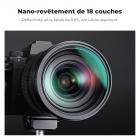 Kit de Filtres Black Mist 1/4 + Black Mist 1/8 52mm Filtre Black Pro Mist avec 18 Couches de Nano-revêtement - Nano-Klear