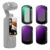K&F Concept Magnetisk ND & Black Diffusion 1/4 Filtersett Kompatibelt med DJI Osmo Pocket 3 Creator Combo Tilbehør, ND16 ND64 ND256 Nøytral Density Light Reduction Filtre for Filmatiske Black Mist Effekter