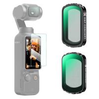 K&F Concept Magnetischer Black-Mist 1/4 & 1/2 Filter für DJI Osmo Pocket 3 Zubehör, Black Promist 1/4, 1/2, Black Diffusion Filter aus Optisches Glas