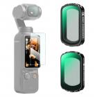 K&F Concept Magnetisk Black Mist Filtersett Kompatibelt med DJI Osmo Pocket 3 Creator Combo, Black Diffusion 1/4 & 1/2 Effektlinsefiltersett, Multi-Coated HD Optisk Glass, Gimbalsikker