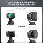 K&F Concept Magnetisk Black Mist Filtersett Kompatibelt med DJI Osmo Pocket 3 Creator Combo, Black Diffusion 1/4 & 1/2 Effektlinsefiltersett, Multi-Coated HD Optisk Glass, Gimbalsikker