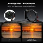 Pro Square Filter System CPL+ND1000 (10 Stop) Filter +150mm Soft GND8 Filter (0,9) 67mm/72mm/77mm/82mm Adapterringe, Rechteckfilter Nano Xcel Pro Series 100mm system