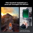 Kit Sistema Portafiltri Quadrato + Filtro Polarizzatore Circolare 95mm + 4 anelli adattatori - Serie Nano-Xcel Pro
